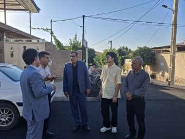 بازدید میدانی فرماندار  بدره از پروژه‌های عمرانی